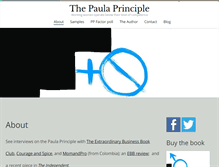 Tablet Screenshot of paulaprinciple.com